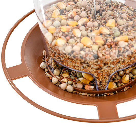 New Waterproof Gazebo Hanging Wild Bird Feeder Outdoor Container